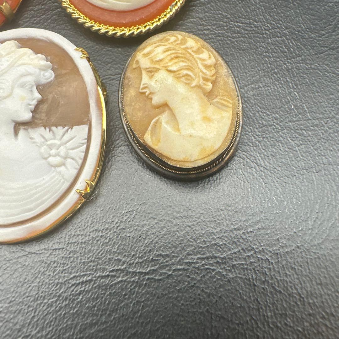 【vintage】カメオ　ブローチ　まとめ売り　11点　2wayあり