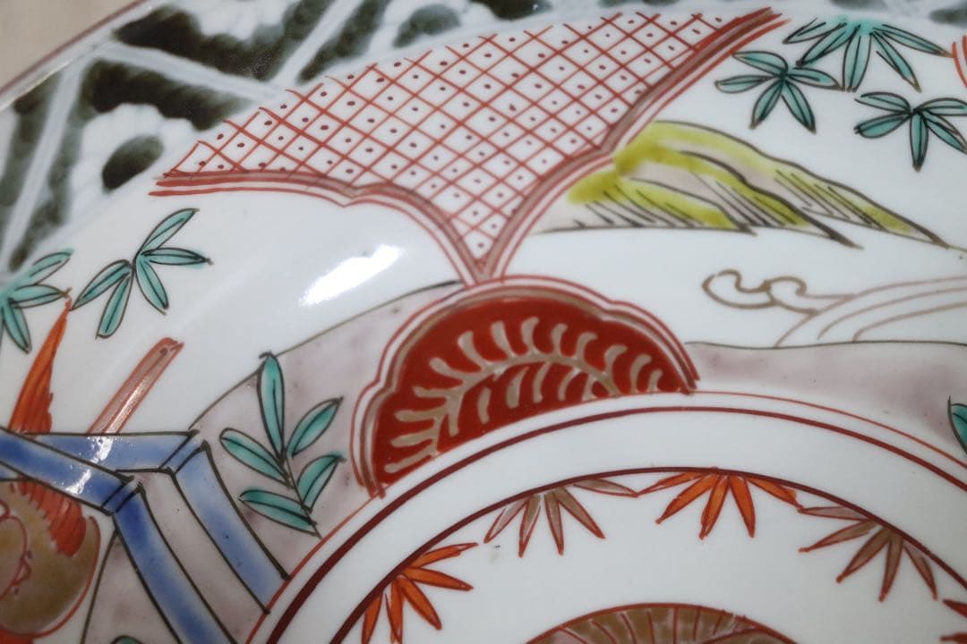 江戸　伊万里錦絵大鉢2種4点　共箱　送料込み250518