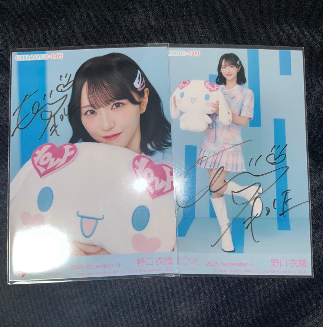 イコラブ 野口衣織 シナモロール シナモン 直筆 ヨリヒキ セミコンプ