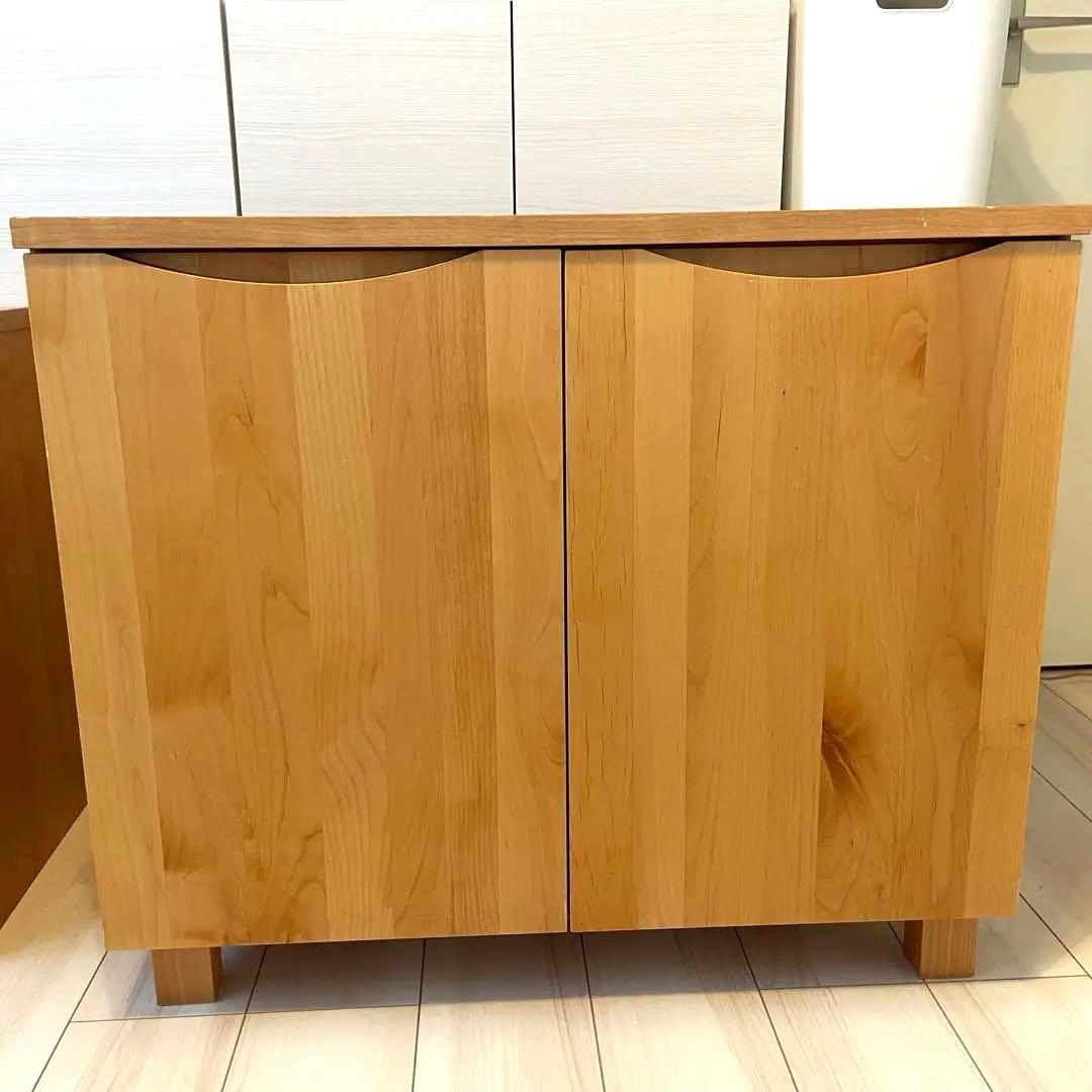 送料込み！あたたかみのあるローボード　アルダー材