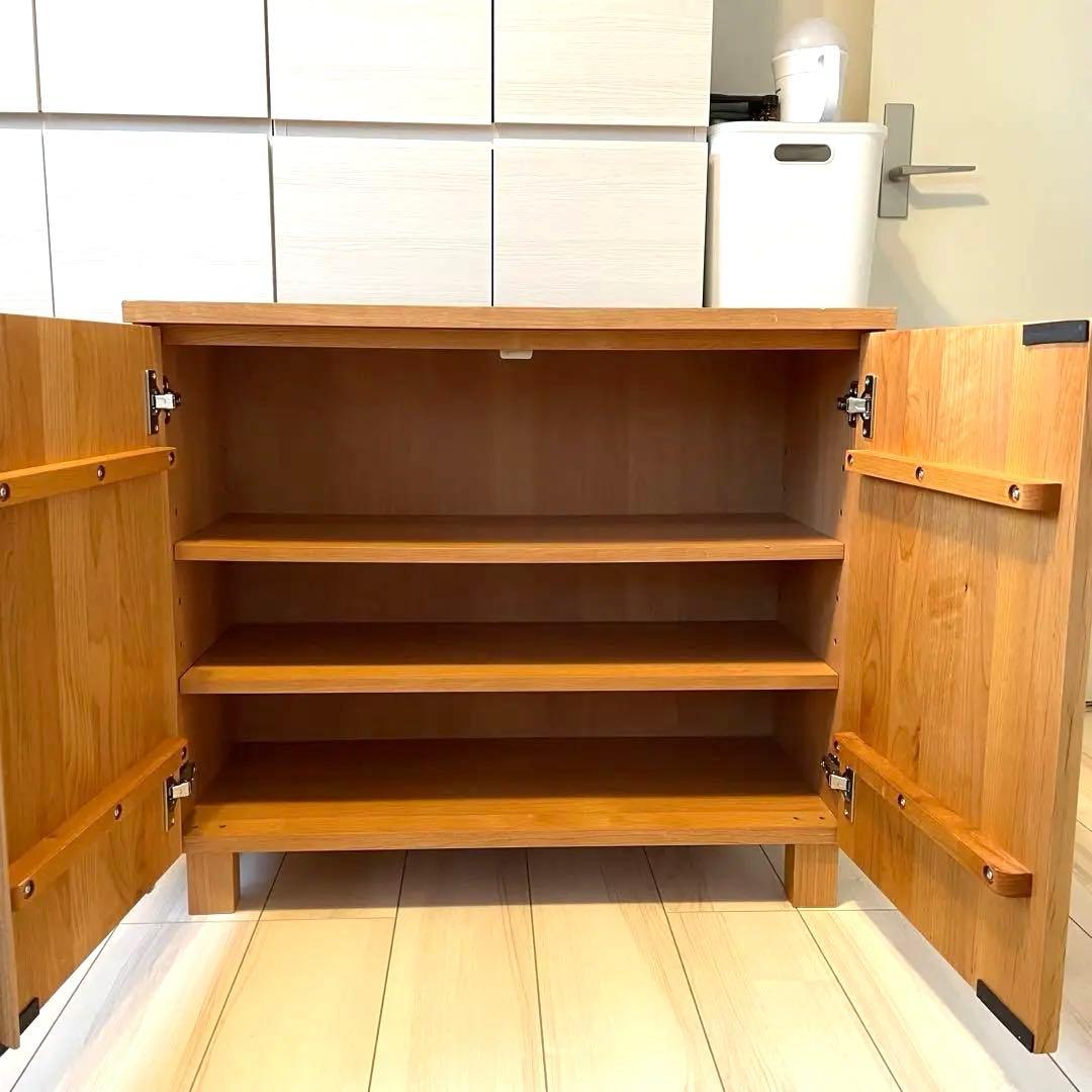 送料込み！あたたかみのあるローボード　アルダー材