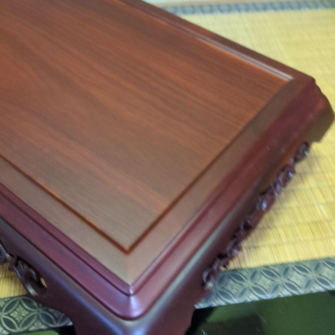 さっち、花台、唐木紫檀無垢、新品箱入り