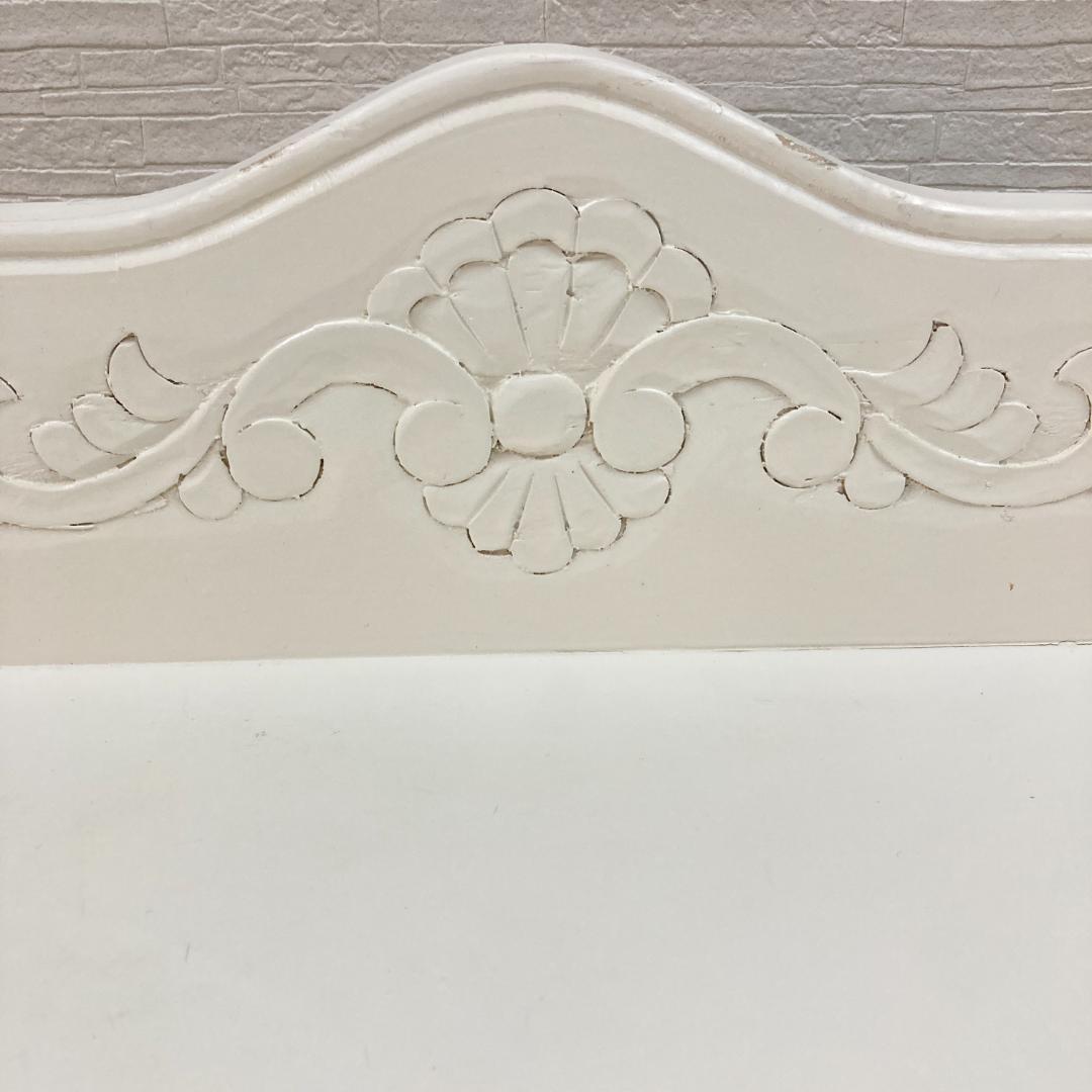 カトラリーキャビネット　ホワイトローズ　フレンチテイスト　姫家具