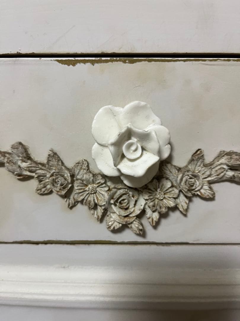 フランス　サイドテーブル　コンソール　シャビー　ブロカント