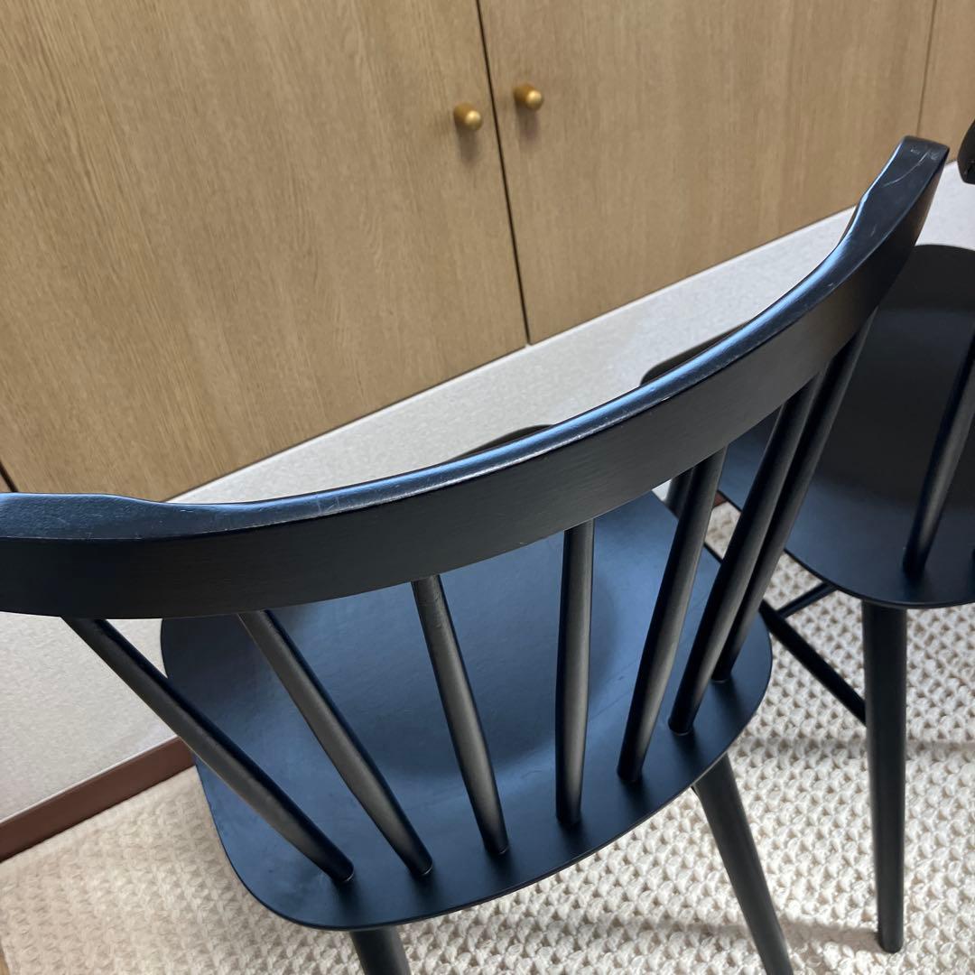 TON トーネット ウィンザーチェア 黒　ブラック　2脚セット①