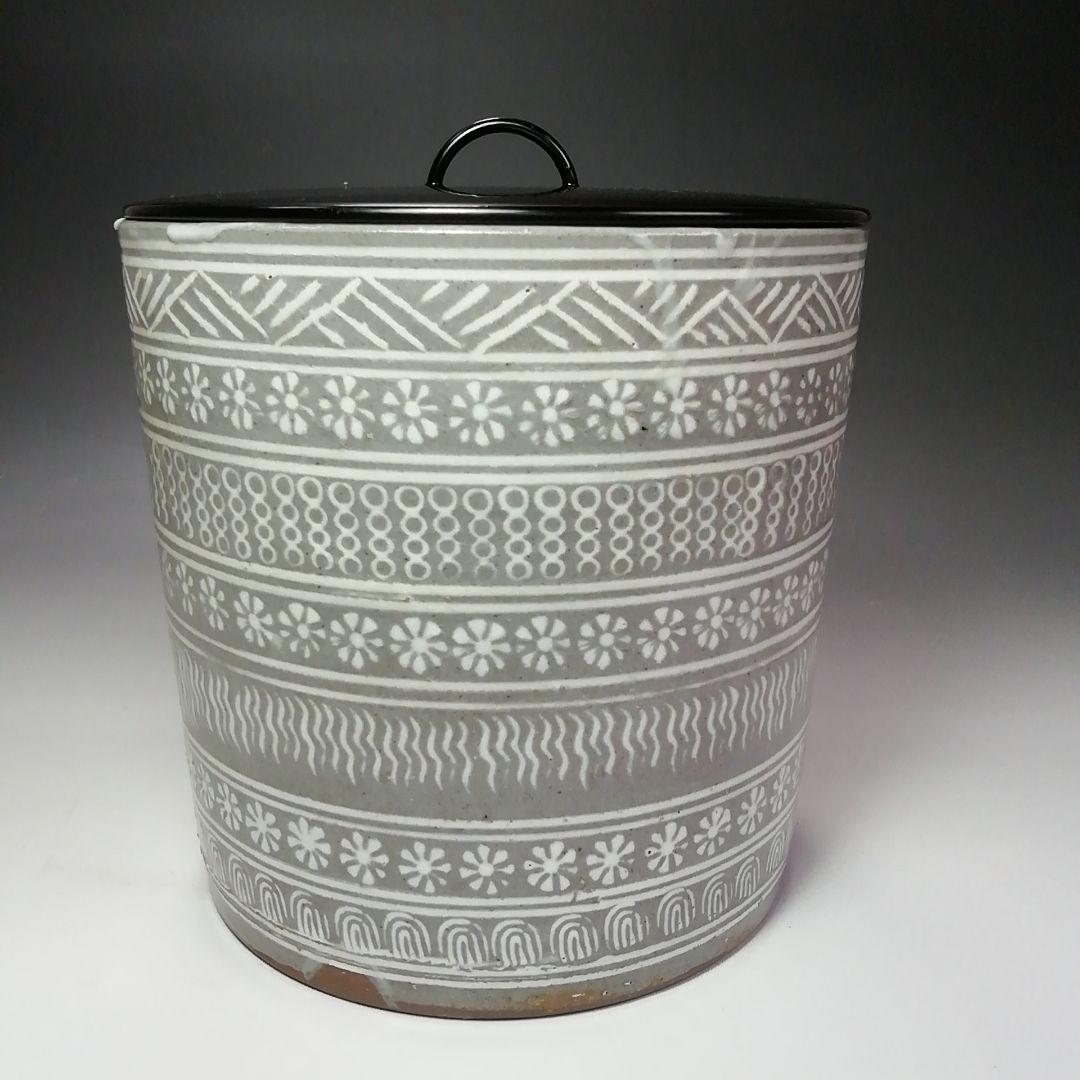 Ｓ６４０　水指　『三島』『一重口』『山本太仙作』　共箱　茶道具