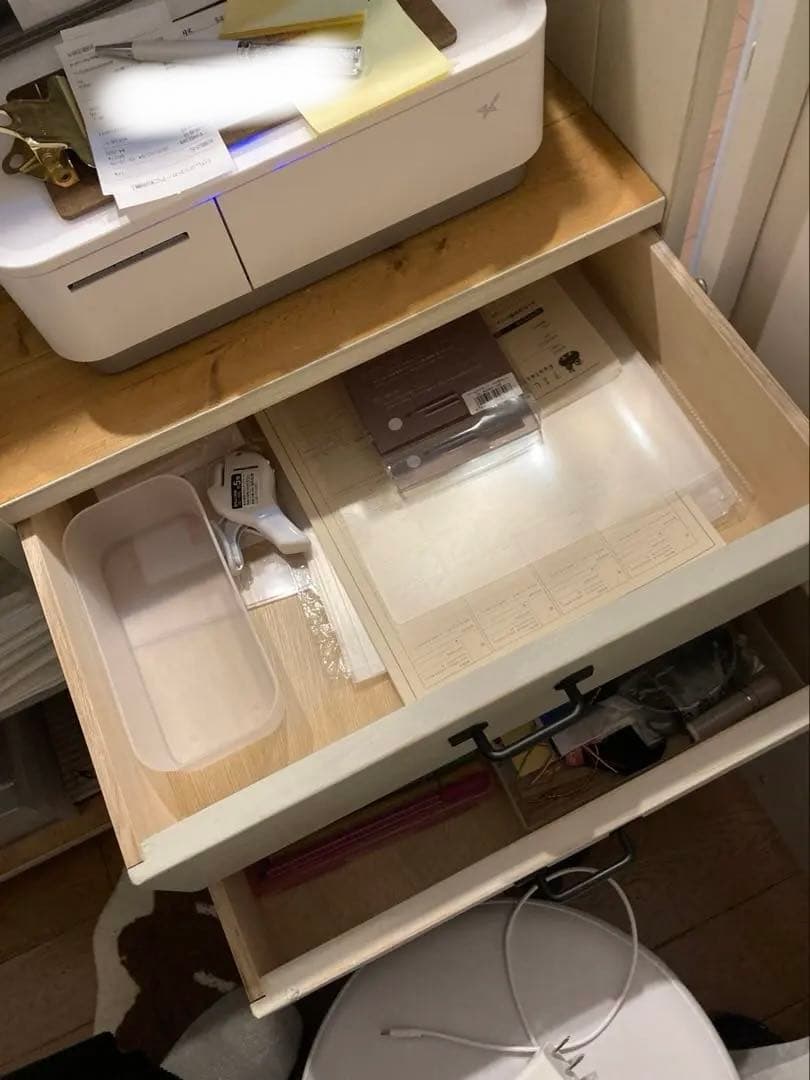 店舗用 レジカウンター 什器 木製 ガラスケース付き 幅95cm