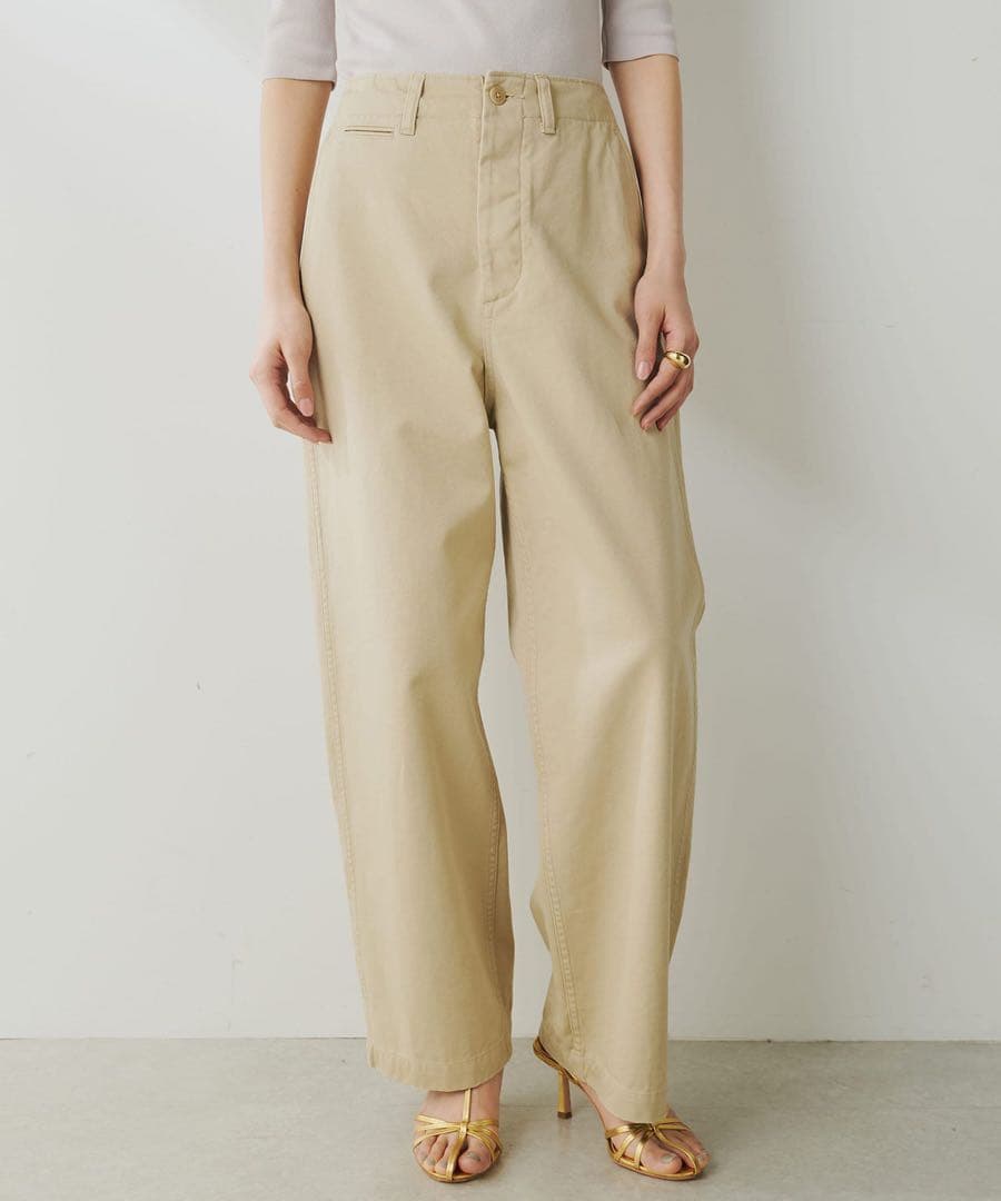 【美品】2025 WhimGazetteバイオ加工チノパンツ