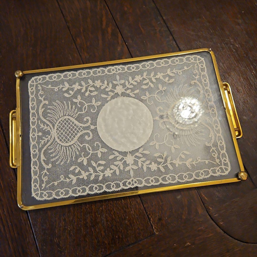 訳あり　イギリスプチポワンドレッシングトレイ