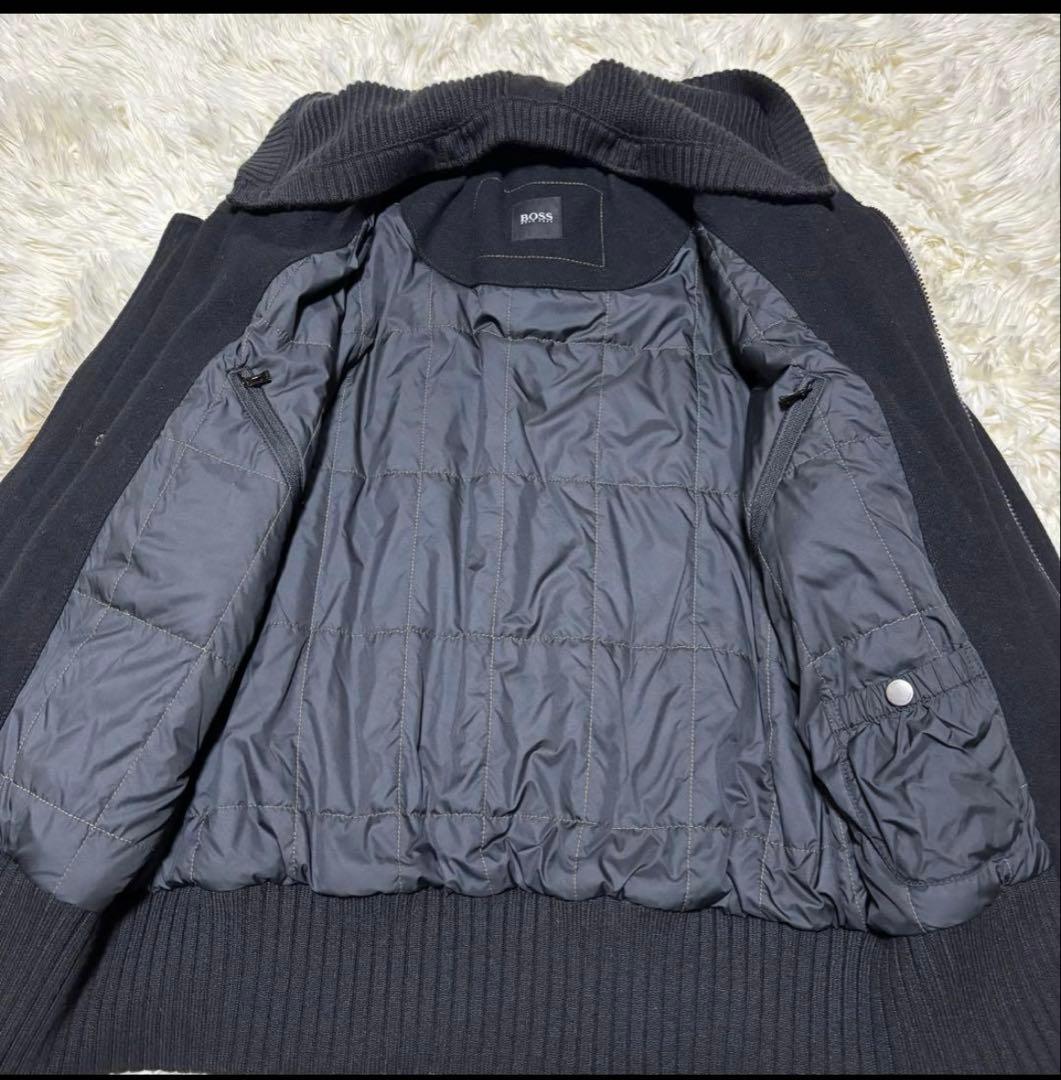 HUGOBOSS ウールフーデットジャケット 手袋付