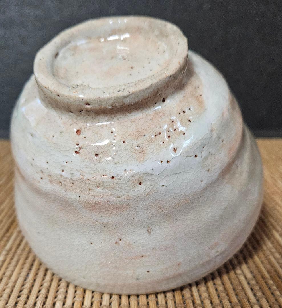 【時代古作品❗】明治時代頃　古萩　雨漏り手　抹茶茶碗　茶道具　茶器　茶の湯