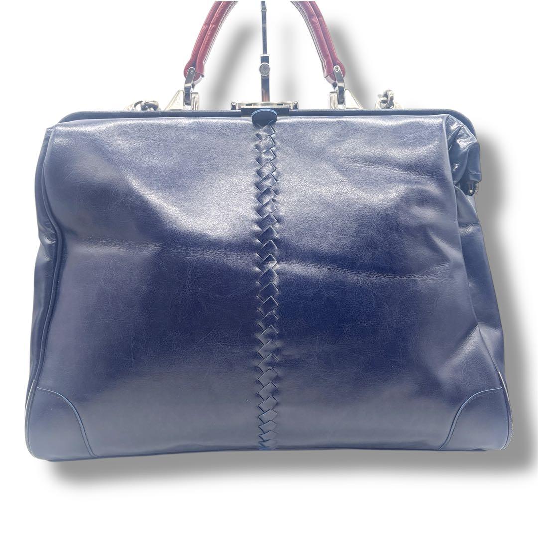 美品 YOUTA ヨータ ダレスバッグ 豊岡鞄 ビジネス リュック ネイビー