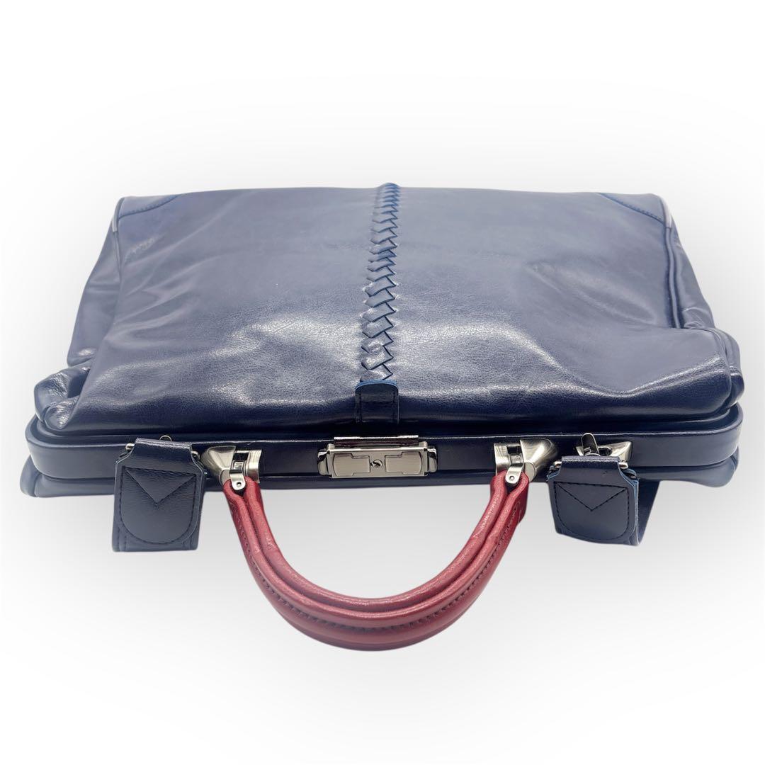 美品 YOUTA ヨータ ダレスバッグ 豊岡鞄 ビジネス リュック ネイビー