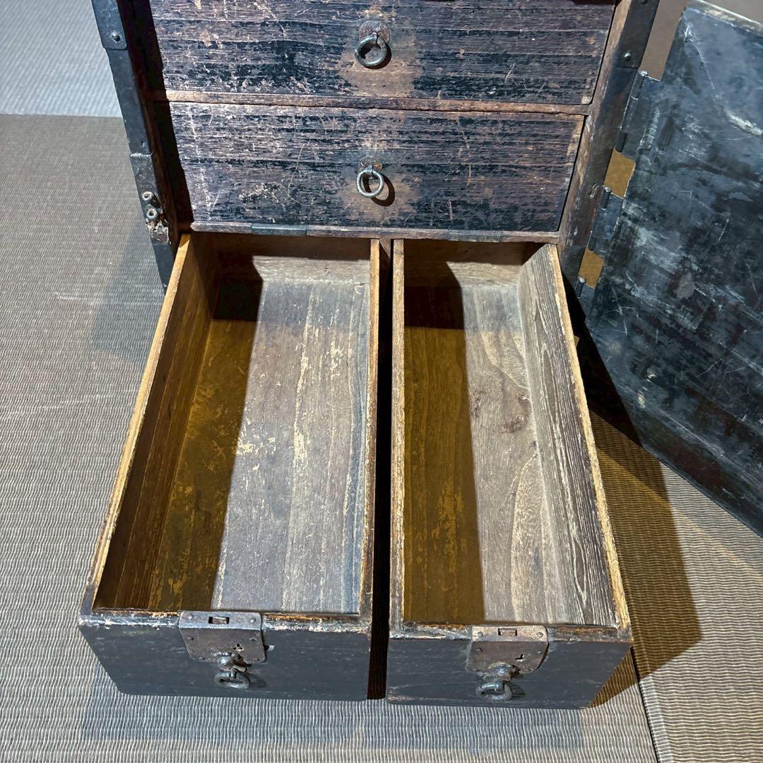 船箪笥 船金庫 古民具 箪笥 銭箱 銭函 時代箪笥 小箪笥 時代箱
