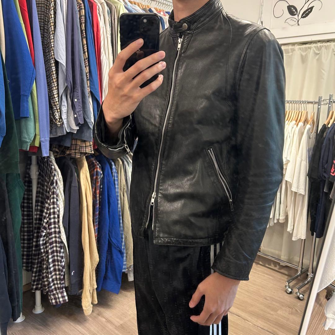 Beauty & Youth シープスキン シングルライダース レザージャケット