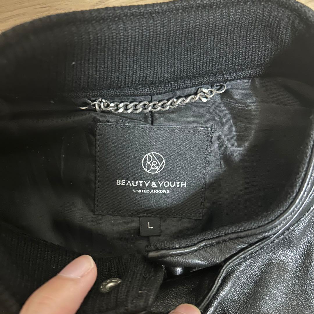 Beauty & Youth シープスキン シングルライダース レザージャケット