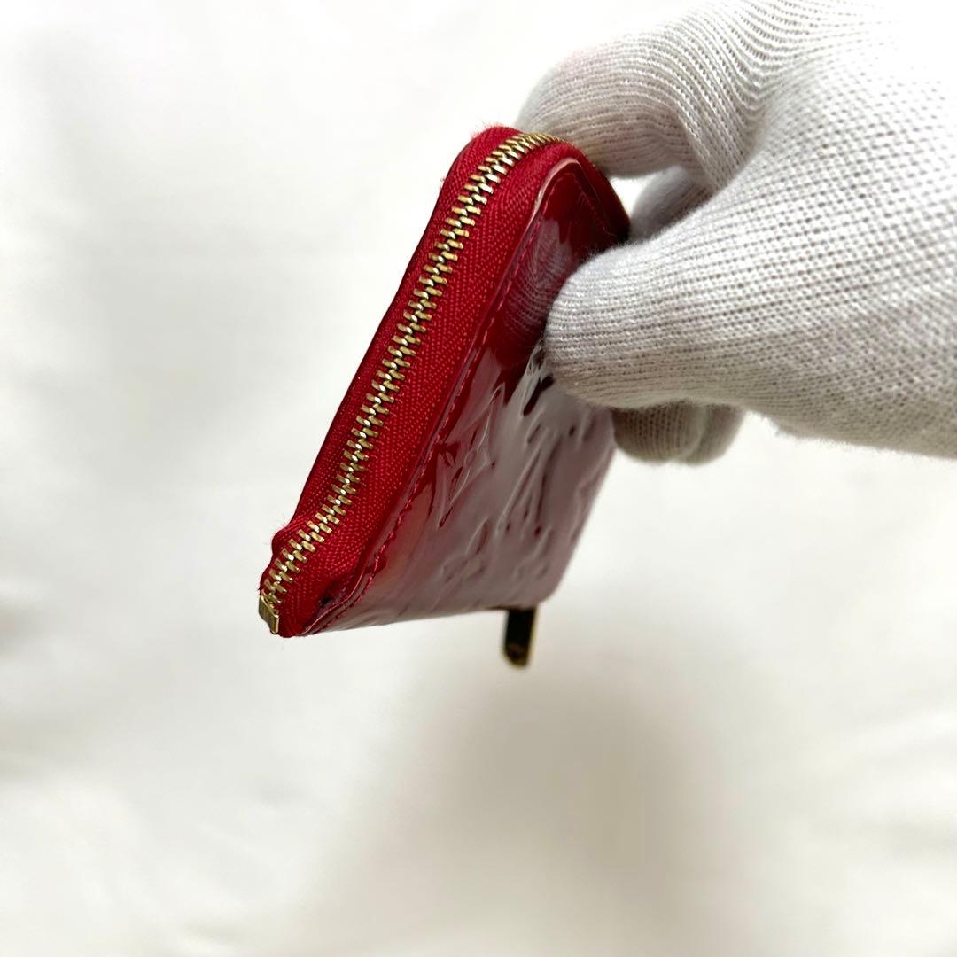 LV ルイヴィトン ヴェルニジッピーパス カードケース 小銭入れ 小物　赤