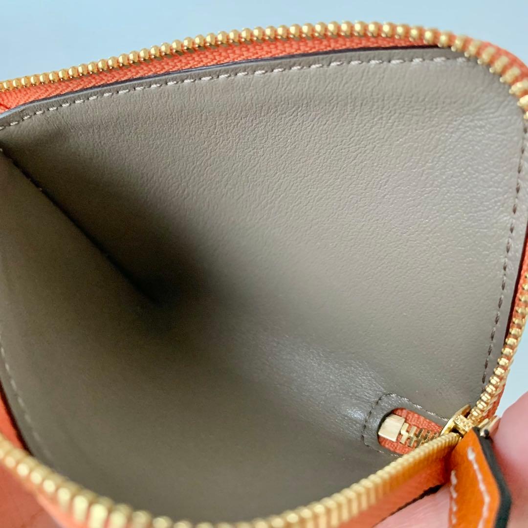 【BONAVENTURA】カードケース　ケース　オレンジ　レザー　新品