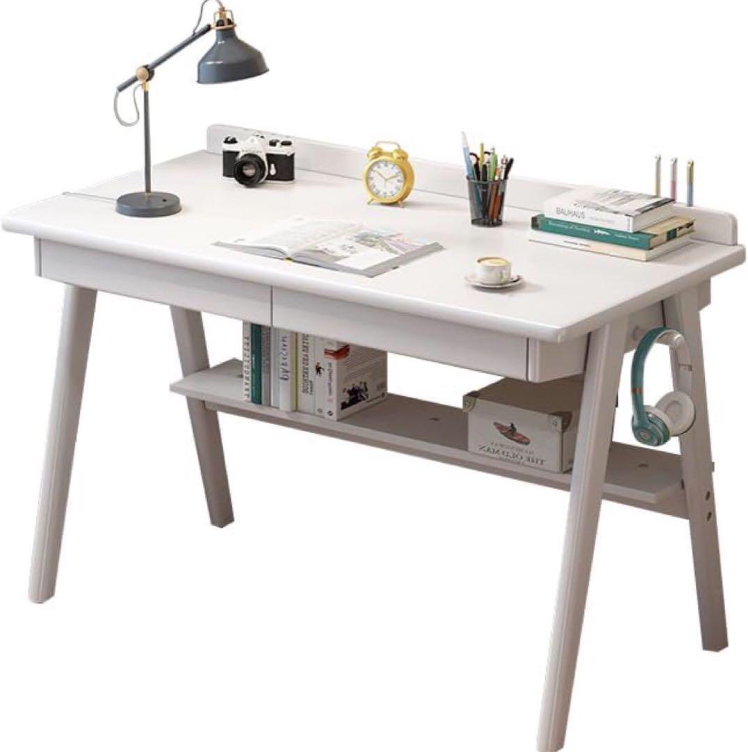 北欧調◆可愛いダークブラウン 木製デスク 100cm x 60cm