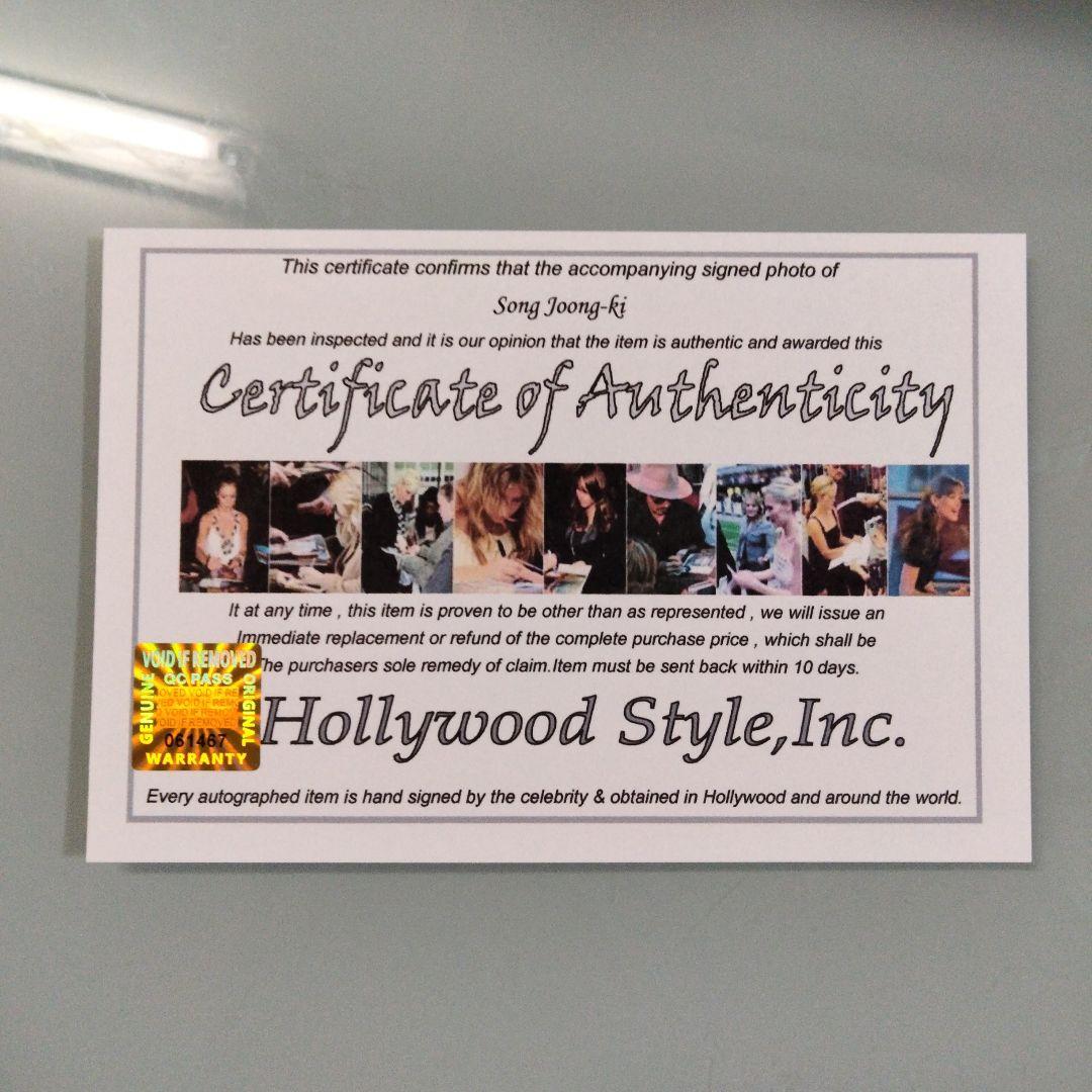 ソン・ジュンギ直筆サイン入り超 特大写真…Song Joong Ki…