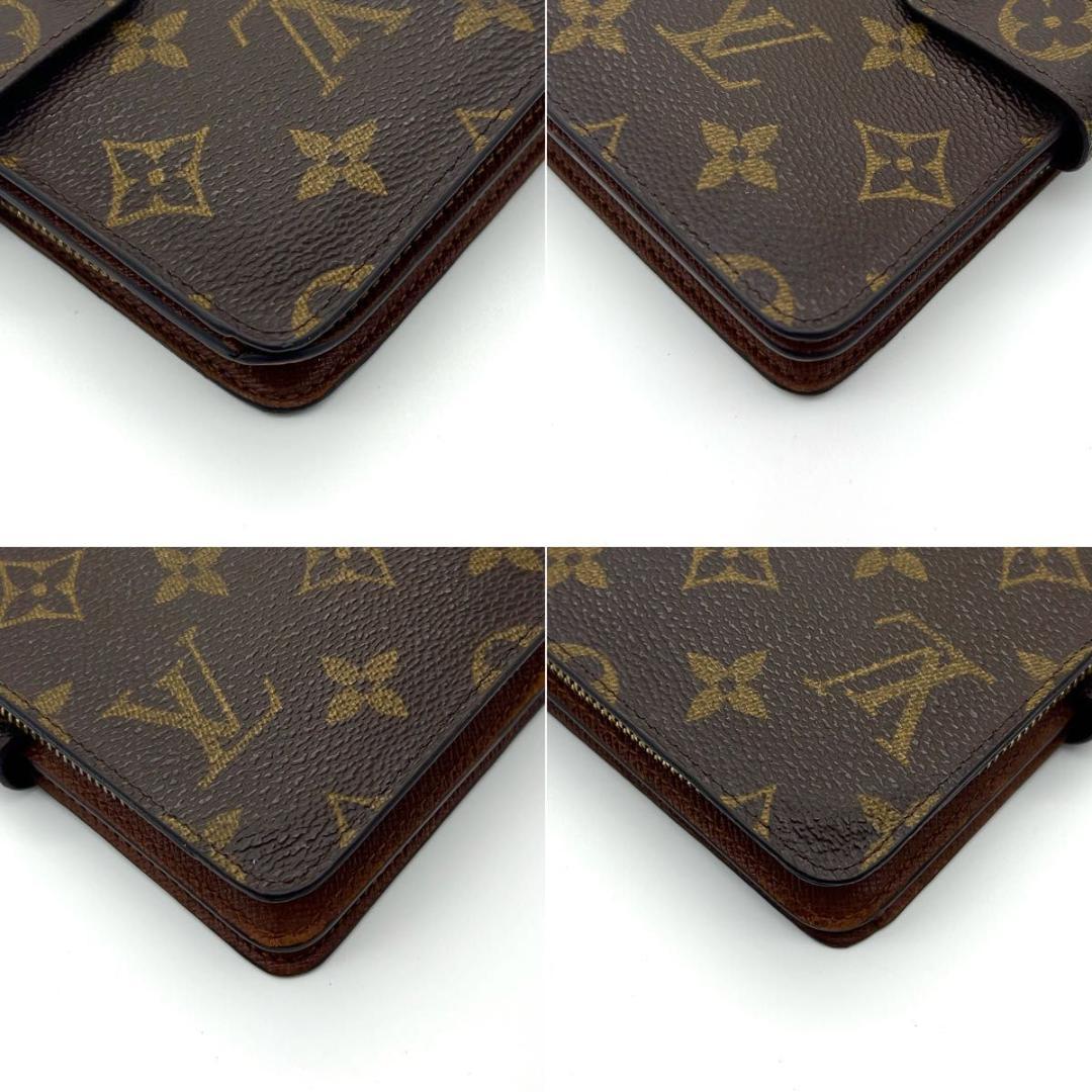 ルイヴィトン ポルトパピエジップ 二つ折り財布 モノグラム 男女兼用