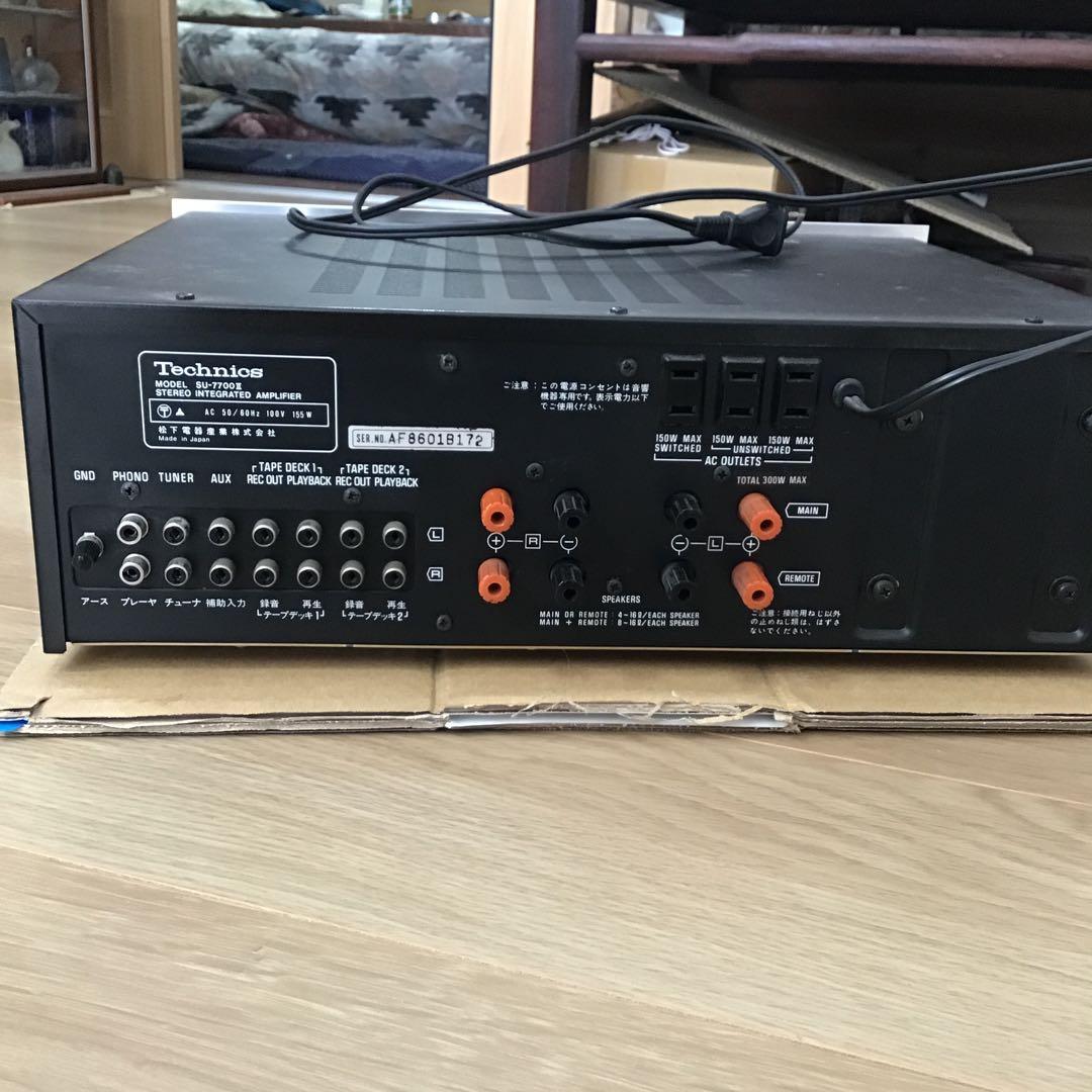 Technics su-7700 Ⅱ アンプ　オーディオ機器　テクニクス　音楽