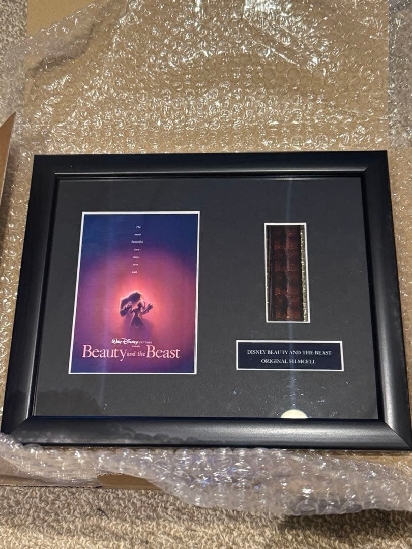 Disney 35mm フィルム　ディズニー　美女と野獣　額装　映画　アニメ