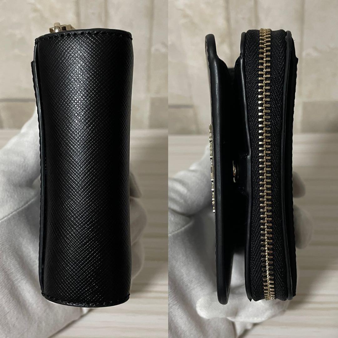 早い者勝ち！訳あり新品 kate spade 二つ折り財布 ブラック