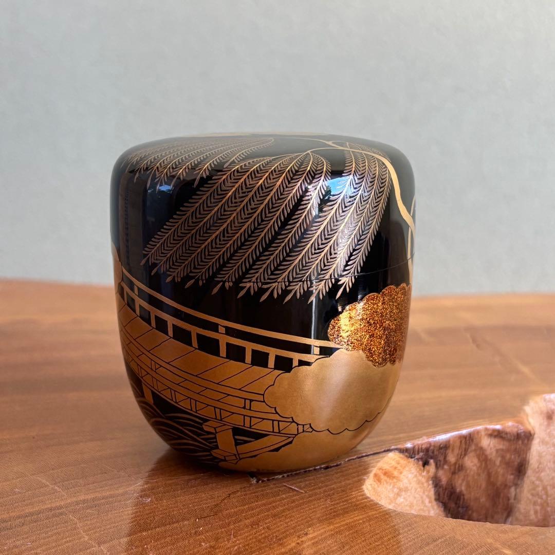 高台寺 中棗 田中宗凌 茶道具 金蒔絵 共箱