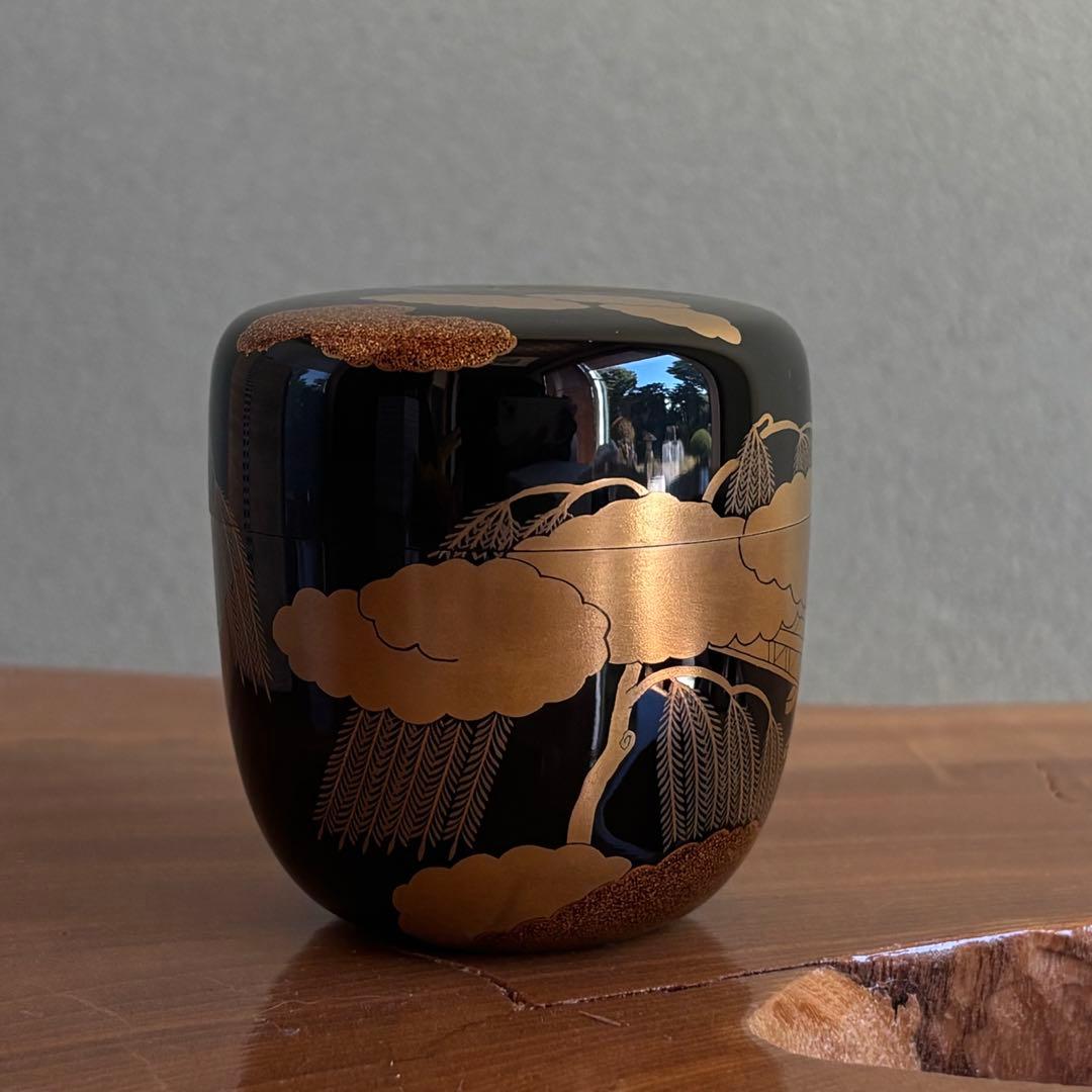 高台寺 中棗 田中宗凌 茶道具 金蒔絵 共箱