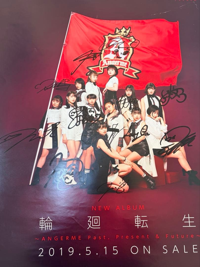 【2枚セット】【全員直筆サイン】　アンジュルム ポスター