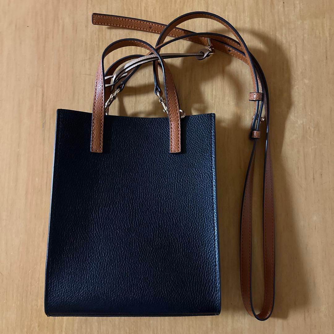 マークジェイコブス Marc Jacobs ショルダーバッグ 黒×ベージュ×白