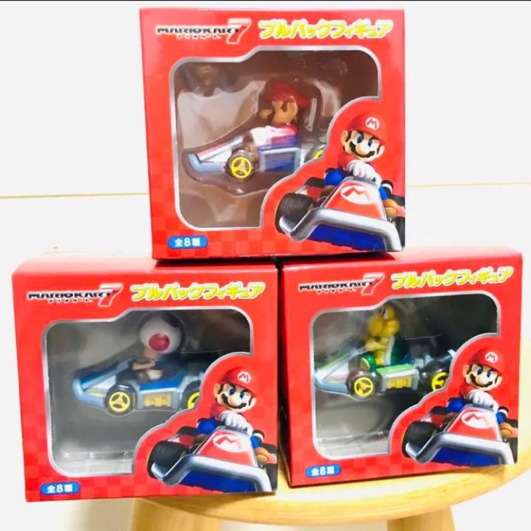 スーパーマリオ　マリオカート　フィギュア　3種