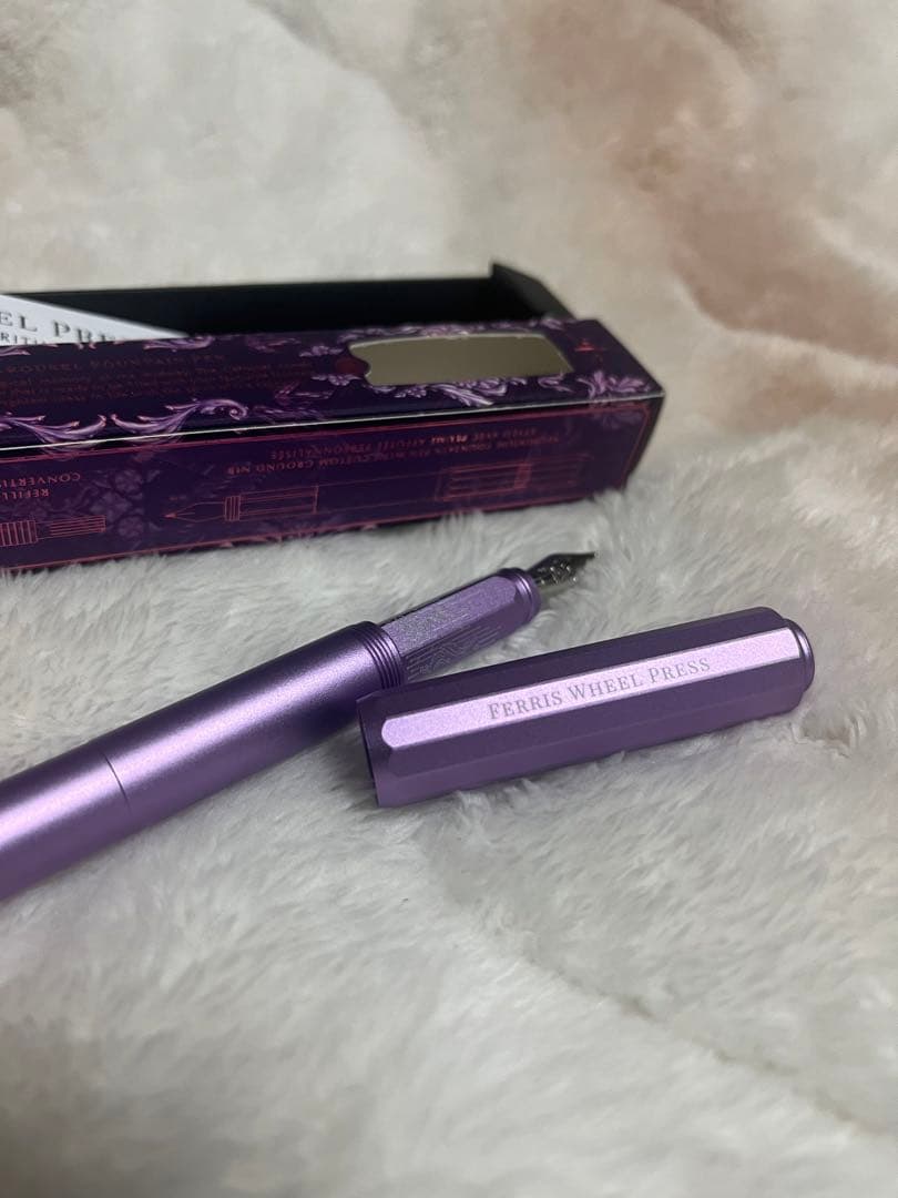 ☆限定 新品未使用 フェリスホイールプレス 万年筆 アルミカルーセル 字幅F☆