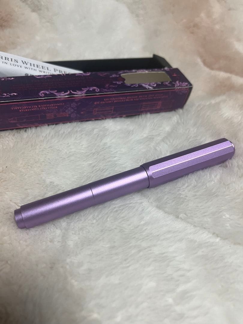 ☆限定 新品未使用 フェリスホイールプレス 万年筆 アルミカルーセル 字幅F☆