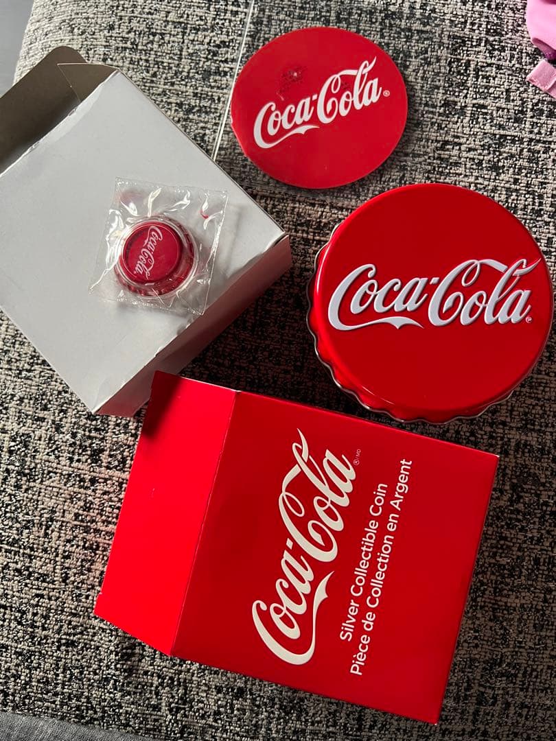 3627【フィジー】2018年1ドル銀貨　コカコーラ　ボトルキャップ銀貨