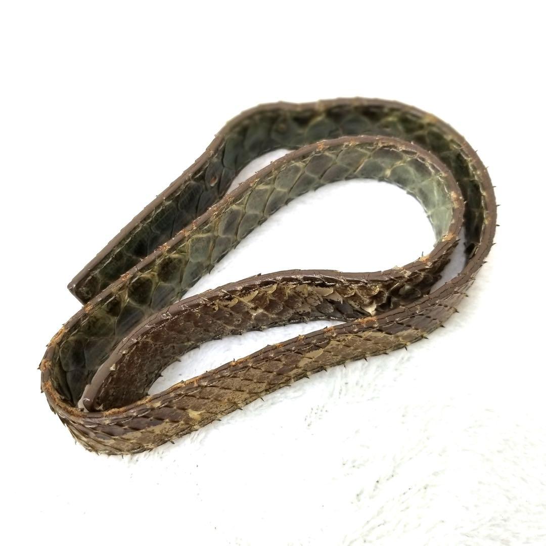 FENDI マンマバケット デニム×パイソン ショルダーバッグ　ミリタリグリーン