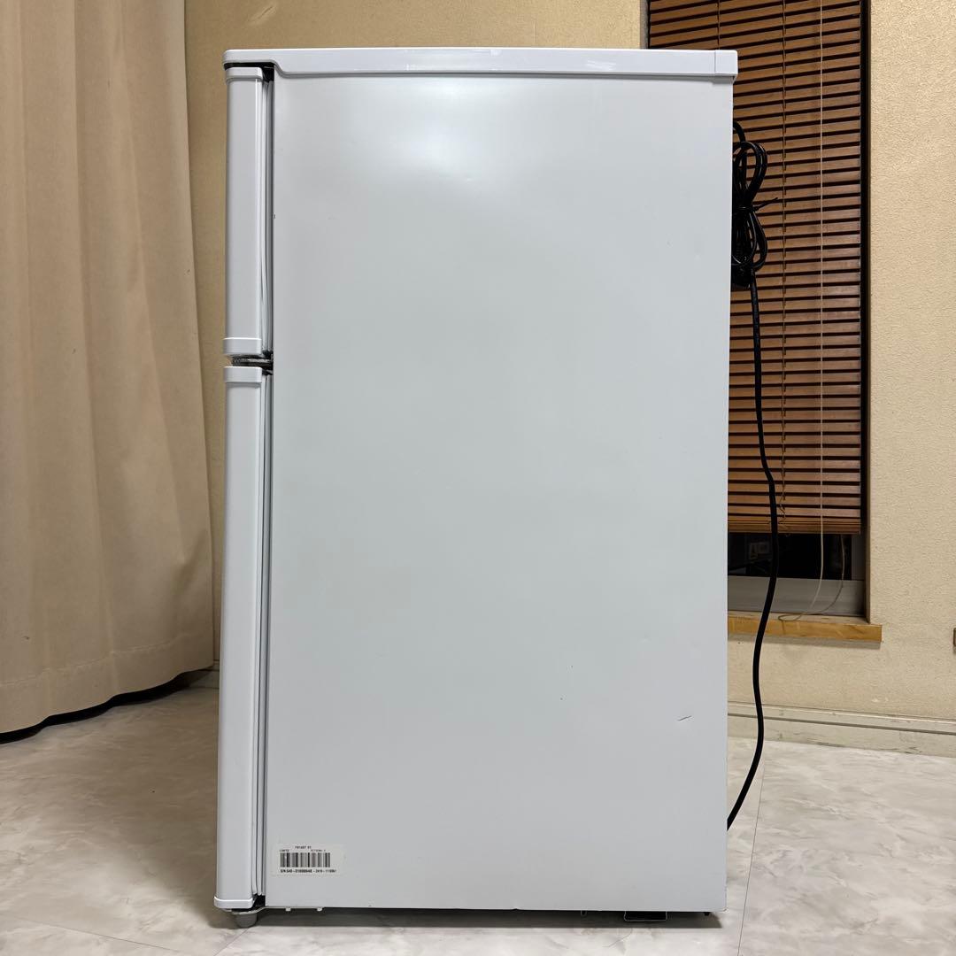 COMFEE 2022年製 2ドア冷蔵庫 90L 右開き ホワイト 耐熱天板