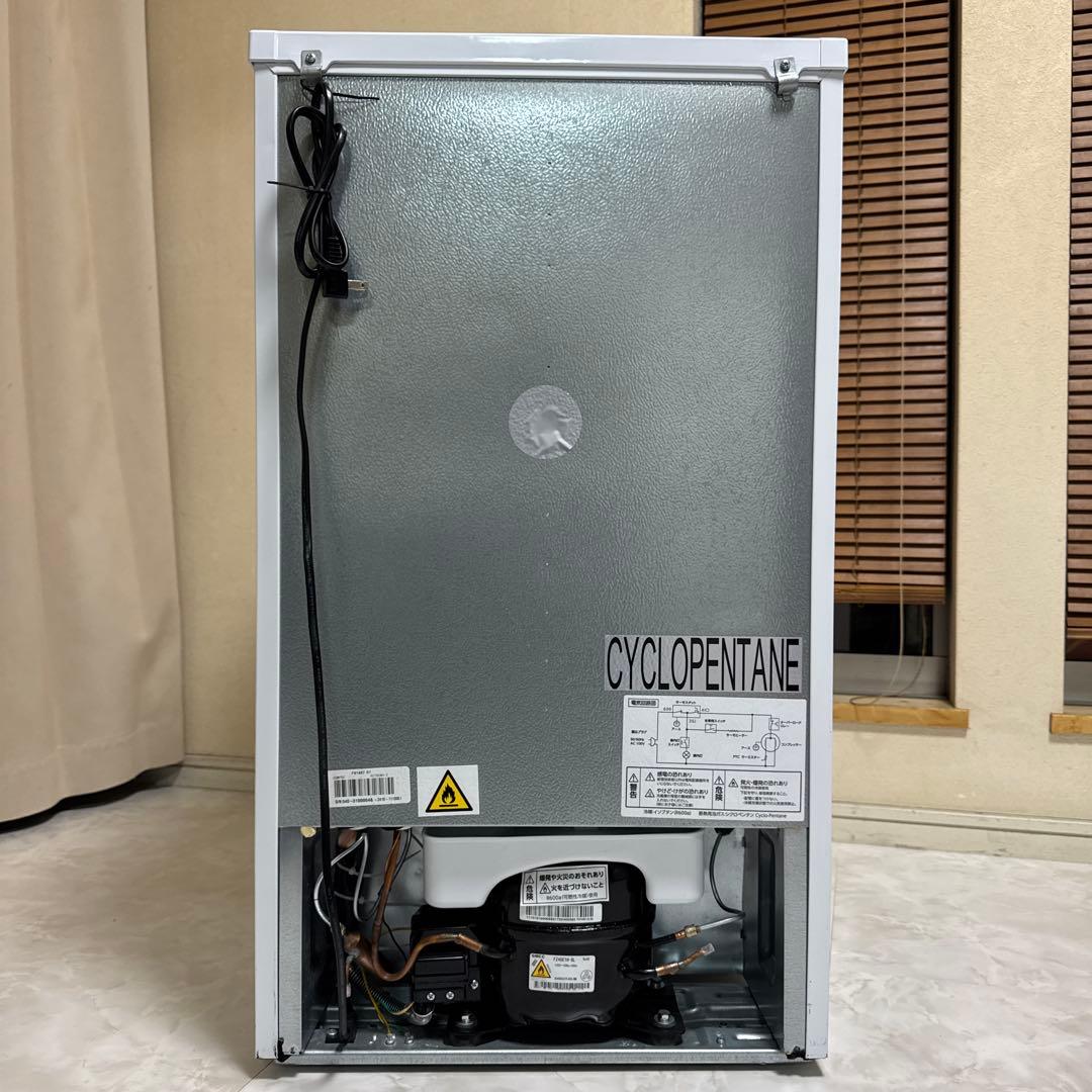 COMFEE 2022年製 2ドア冷蔵庫 90L 右開き ホワイト 耐熱天板