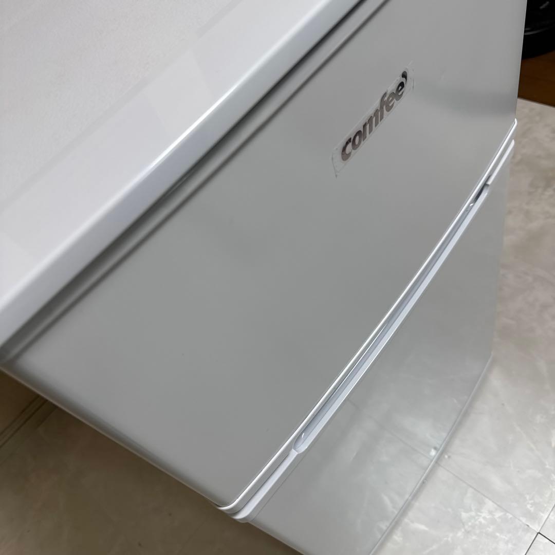 COMFEE 2022年製 2ドア冷蔵庫 90L 右開き ホワイト 耐熱天板