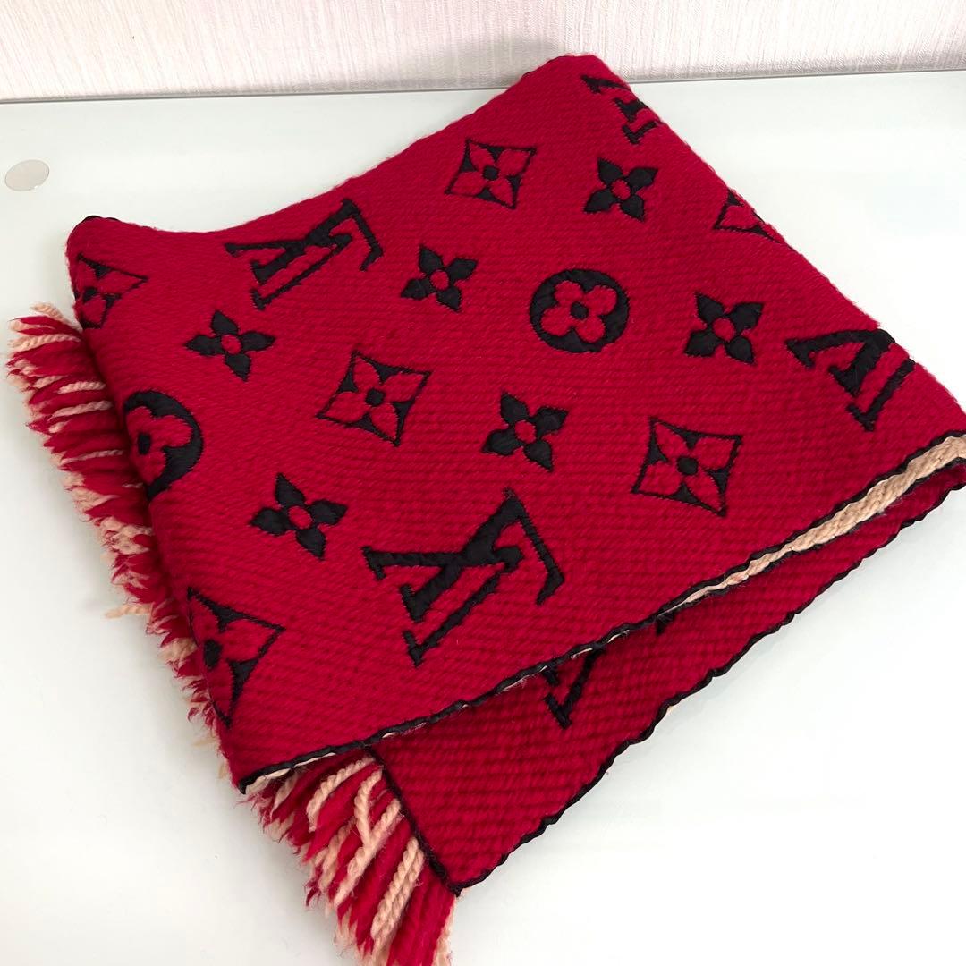 『美品』Louis Vuitton マフラー エシャルプロゴマニア デュオ