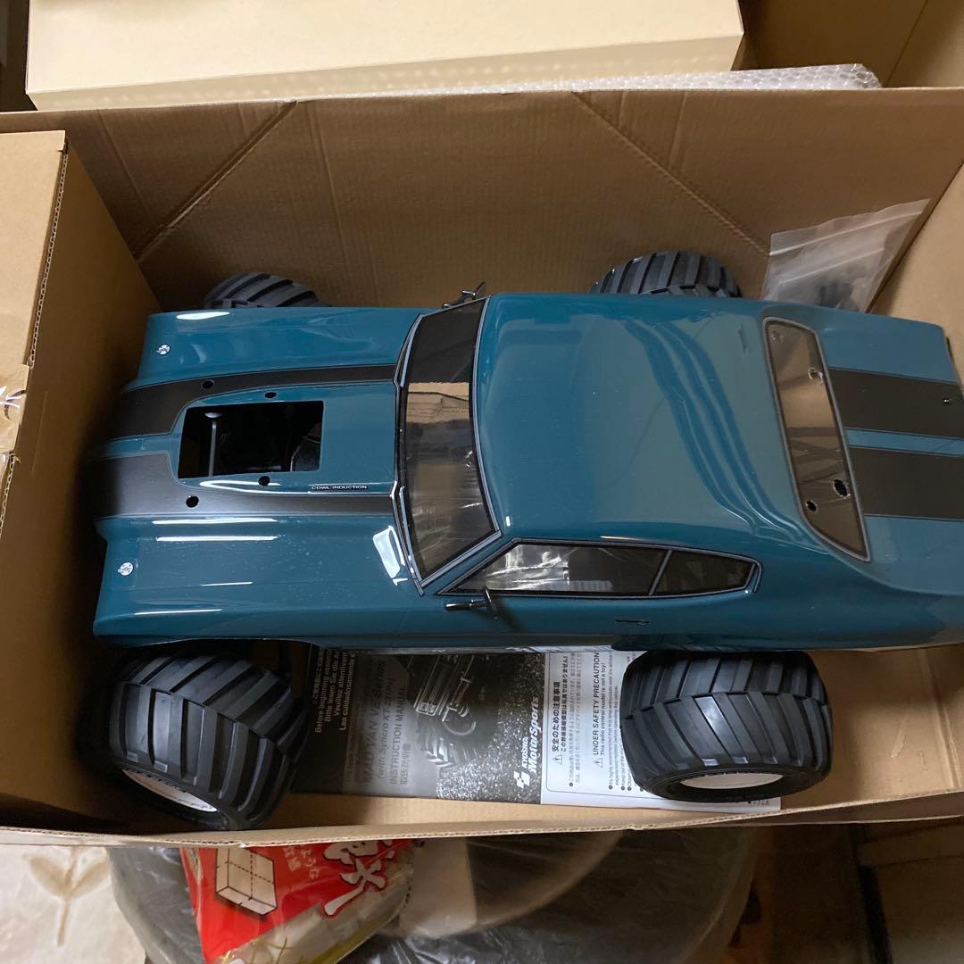 お*ん様 京商　メカレスマッドバンVEシャーシ　シボレーシェベルボディ　部品取り