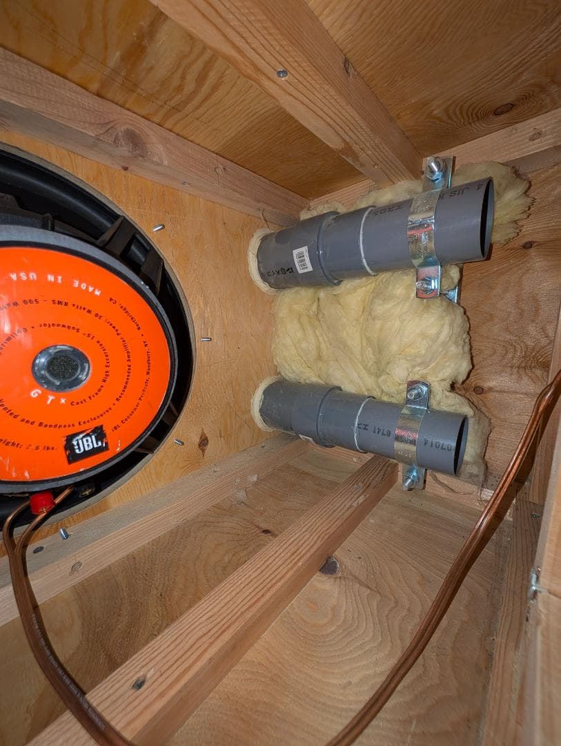 自作 JBL GTX15 38cm リアテック木目調仕上