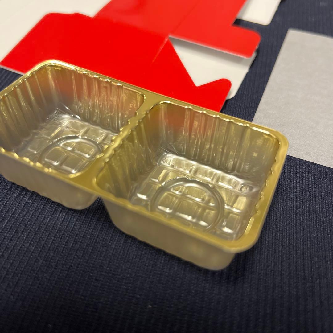 チョコレート箱　トリフ　ルージュ　赤　レッド　2個用　300枚×1ケース　業務用