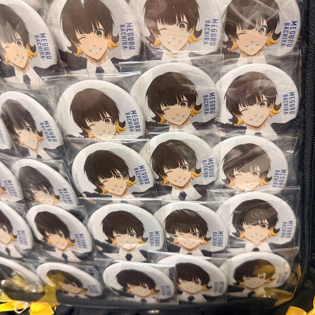 A3 完成品 痛バ ブルーロック 蜂楽廻 ベースヤード 缶バッジ63個