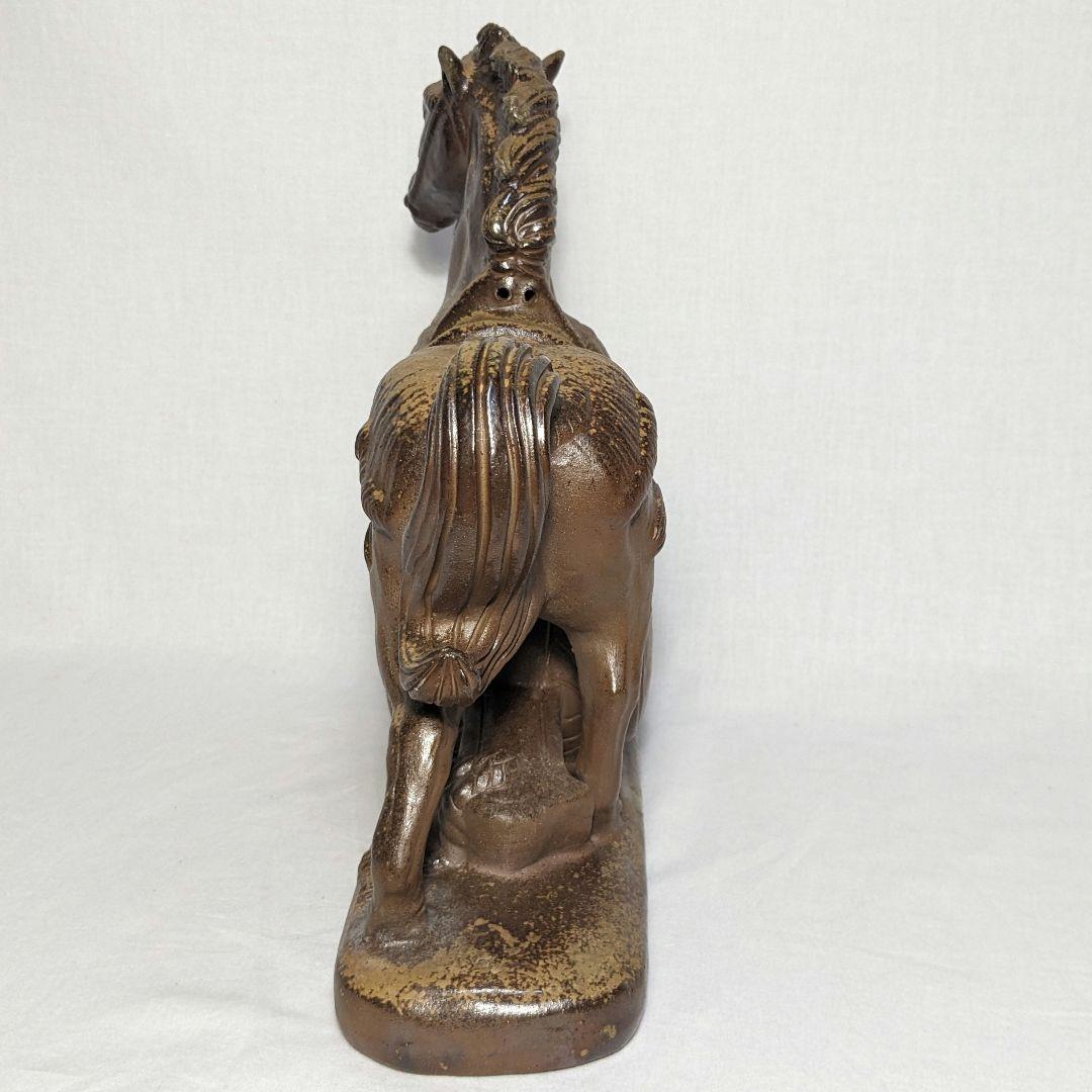 小野田瑞穂 備前焼 午置物 馬 細工物 オブジェ ウマ 縁起物 競馬 金運 財運