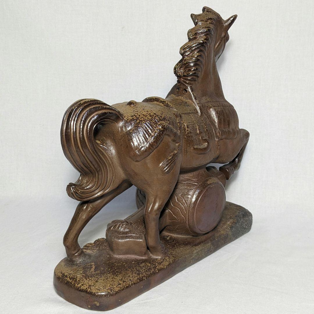 小野田瑞穂 備前焼 午置物 馬 細工物 オブジェ ウマ 縁起物 競馬 金運 財運