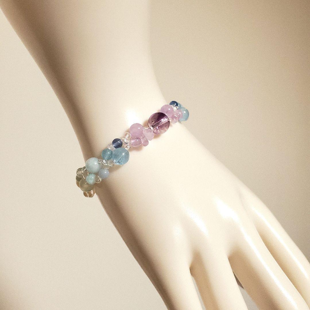 【綾☆】天然石ブレスレット＊No. 583＊