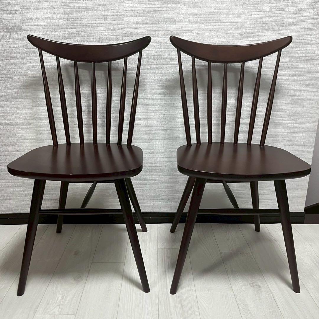 【CRES】SETTLE セトル ダイニングチェア 2脚セット ウィンザーチェア