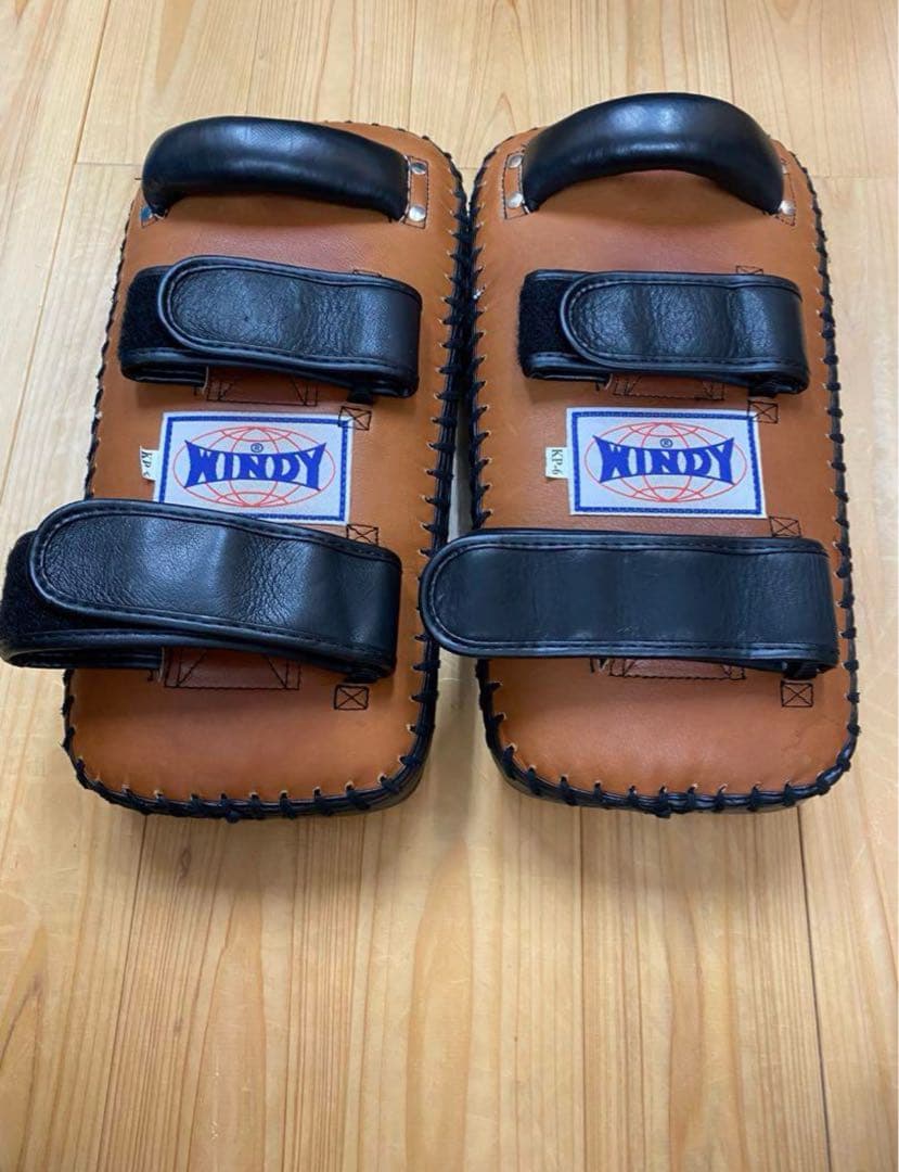 WINDY キックミット KP-6 レザー ブラウン　ウインディ